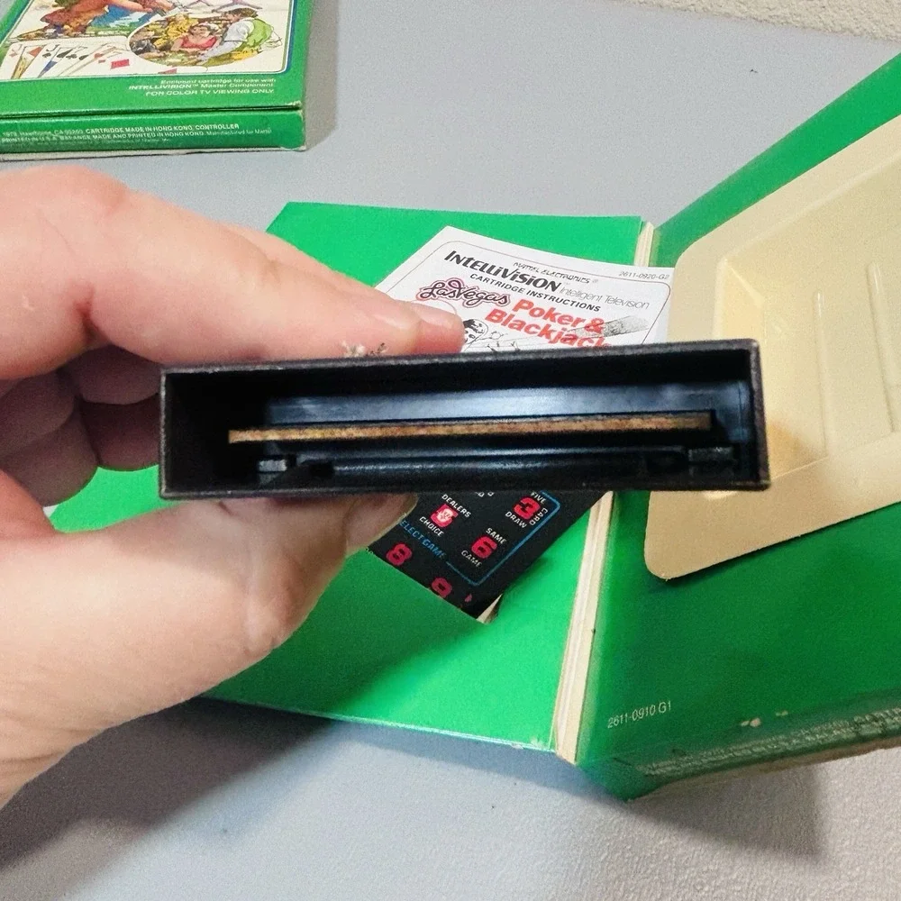 Intellivision Las Vegas Poker & Blackjack Video Game Mattel Electronics 1979 Box